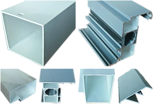 Acabamento de perfil de alumínio extrudado